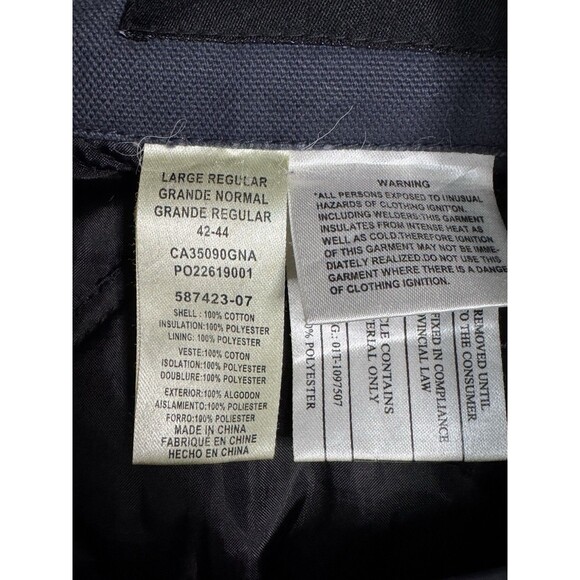 VTG Walls Blizzard Pruf Canvas Jacket Mens Large Chore Barn Work Distressed Coat - Picture 14 of 16